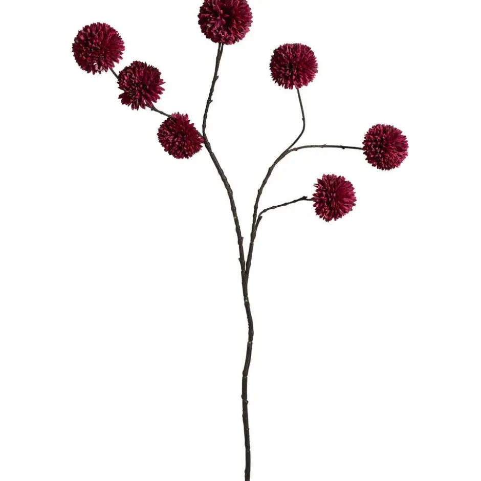 Kunstbloem Pompom - bordeaux - 97 cm