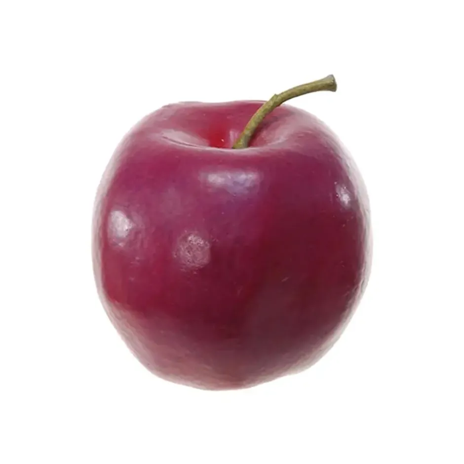 Kunstfruit decofruit - appel/appels - ongeveer 8 cm - donkerrood