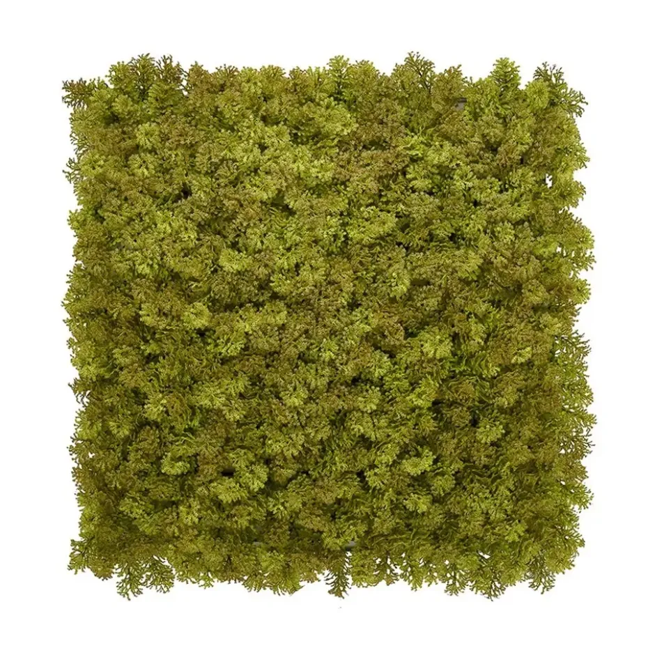 Kunsthaag wandpanelen - Mospaneel legergroen - 100x100 cm
