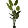 Kunstplant Strelitzia in pot - groen/zwart - 180 cm