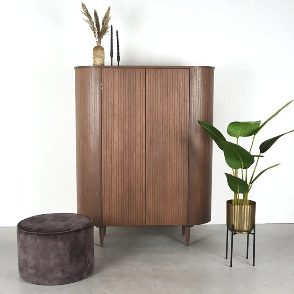 LABEL51 - Bergkasten Oliva - Walnoot - 47x125x158cm