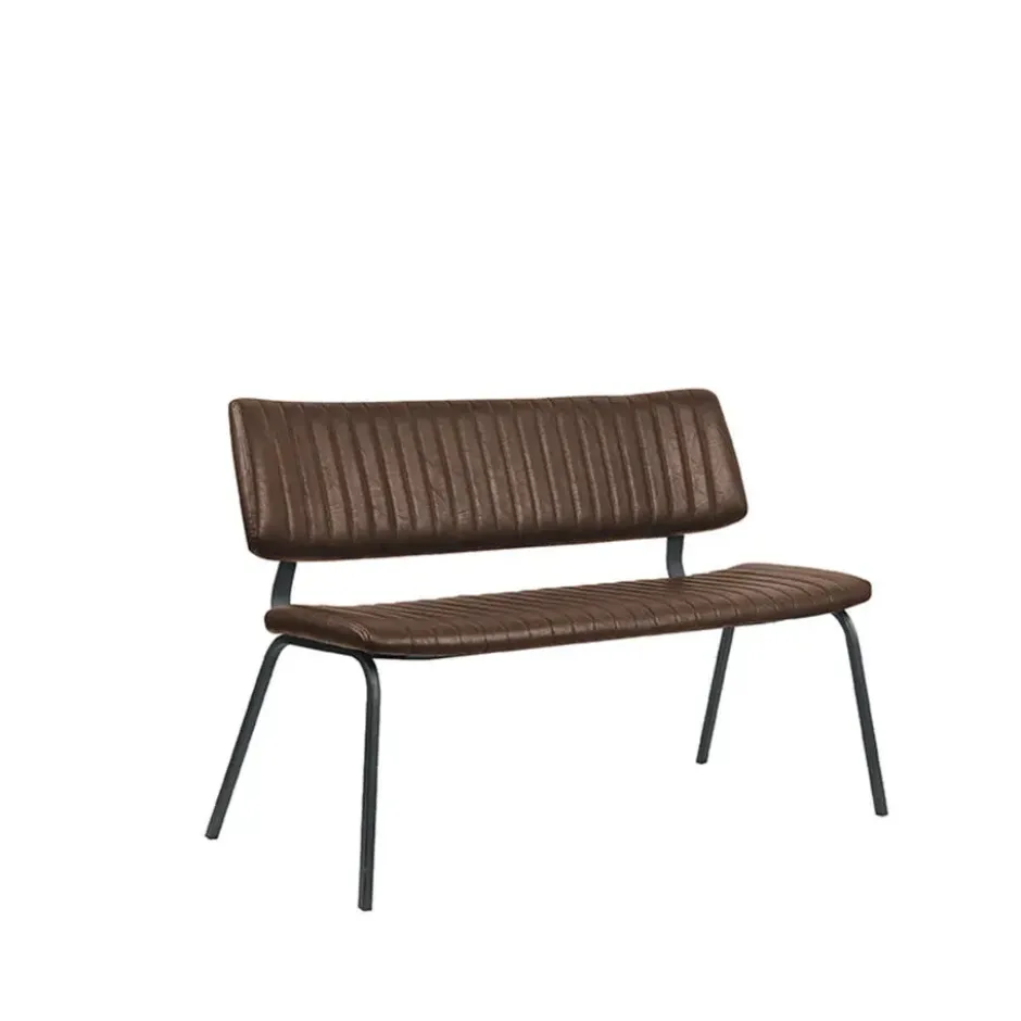 LABEL51 - Eetkamerbanken Gusto - Bruin - 63x120x81cm