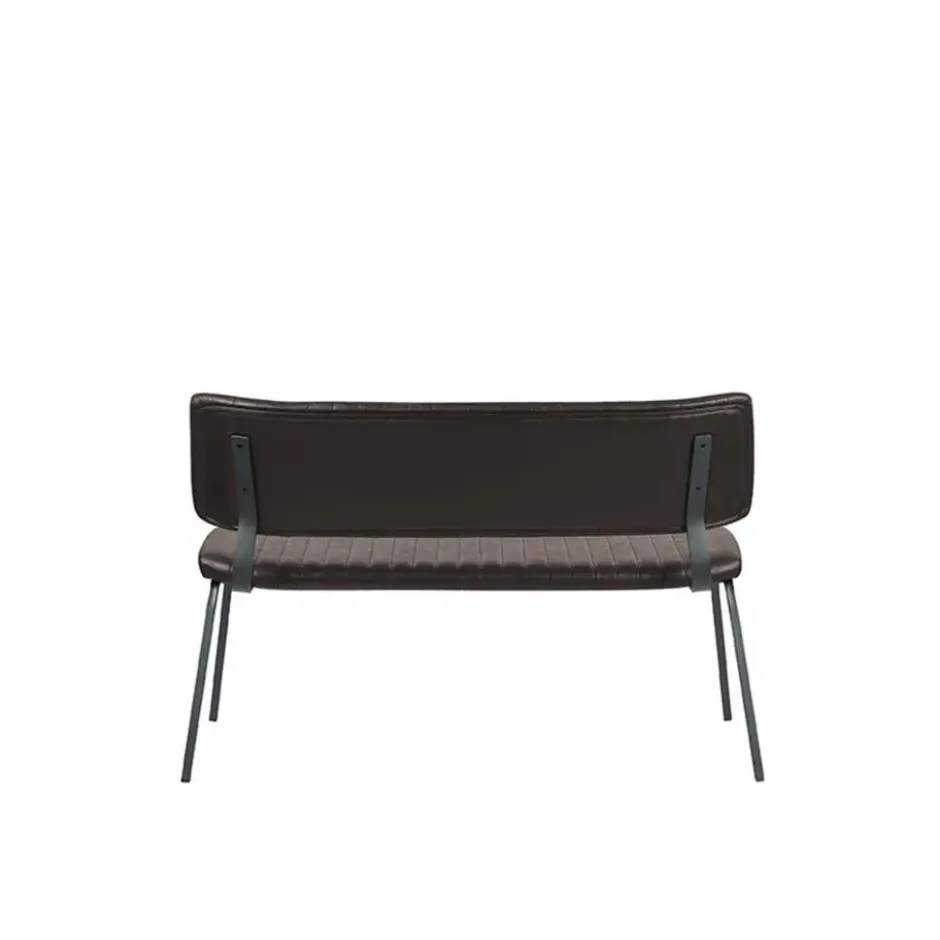 LABEL51 - Eetkamerbanken Gusto - Donkerbruin - 63x120x81cm