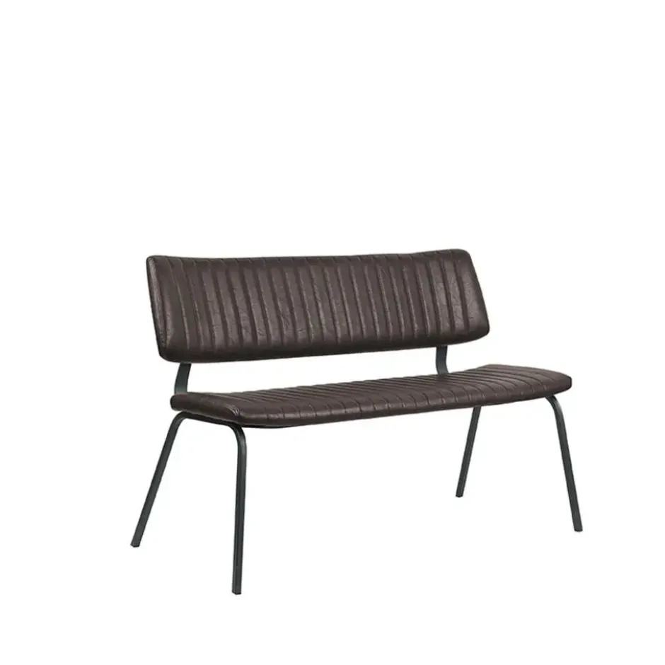 LABEL51 - Eetkamerbanken Gusto - Donkerbruin - 63x120x81cm