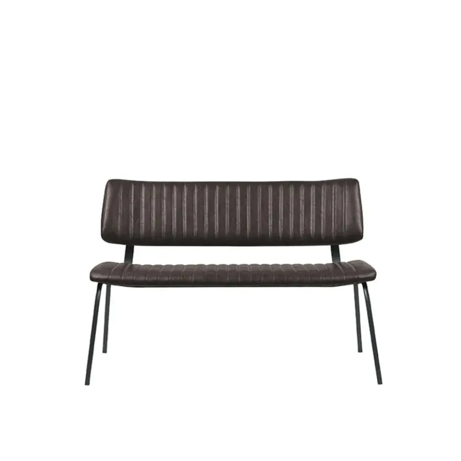 LABEL51 - Eetkamerbanken Gusto - Donkerbruin - 63x120x81cm