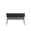 LABEL51 - Eetkamerbanken Gusto - Zwart - 63x120x81cm