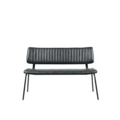 LABEL51 - Eetkamerbanken Gusto - Zwart - 63x120x81cm