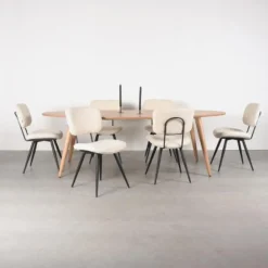 LABEL51 - Eetkamertafel Ines - Beige - 110x210x76cm