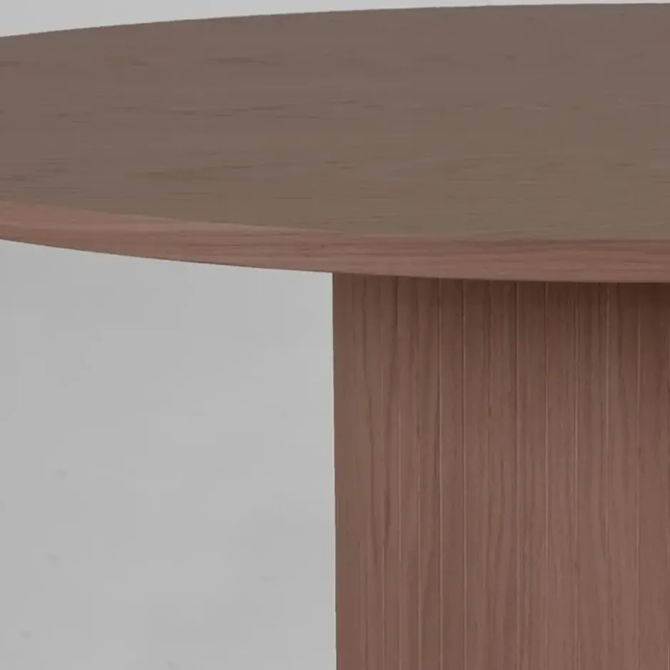 LABEL51 - Eetkamertafel Oliva - Walnoot - 130x130x75cm