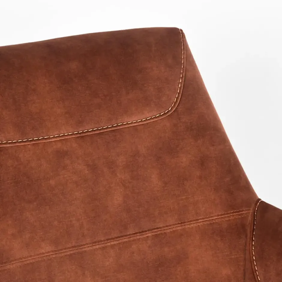 LABEL51 - Fauteuil Toby - Rust - 80x75x85cm