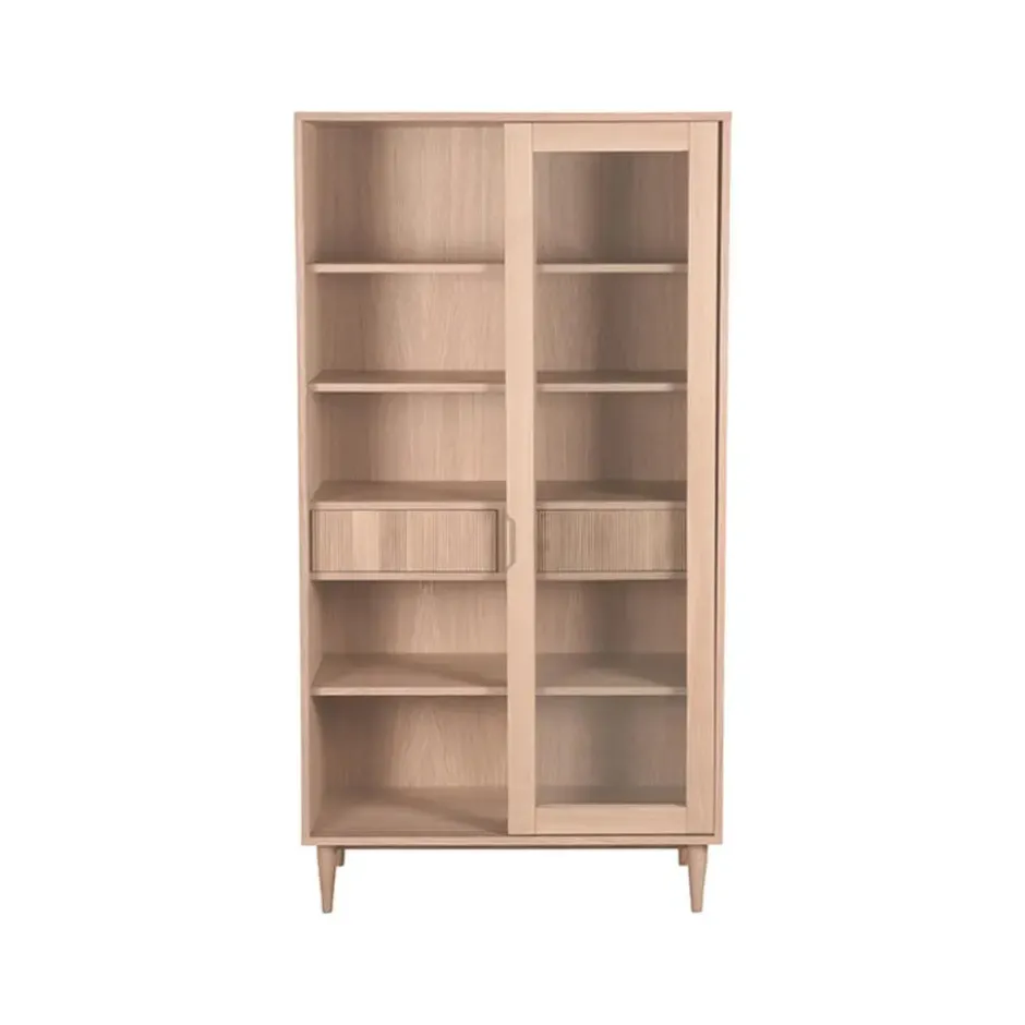 LABEL51 - Vitrinekasten Jule - Beige - 49x100x180cm