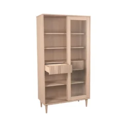 LABEL51 - Vitrinekasten Jule - Beige - 49x100x180cm