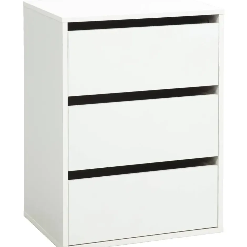 Ladeblok Bergamo - wit - 70,2x51x39,9 cm