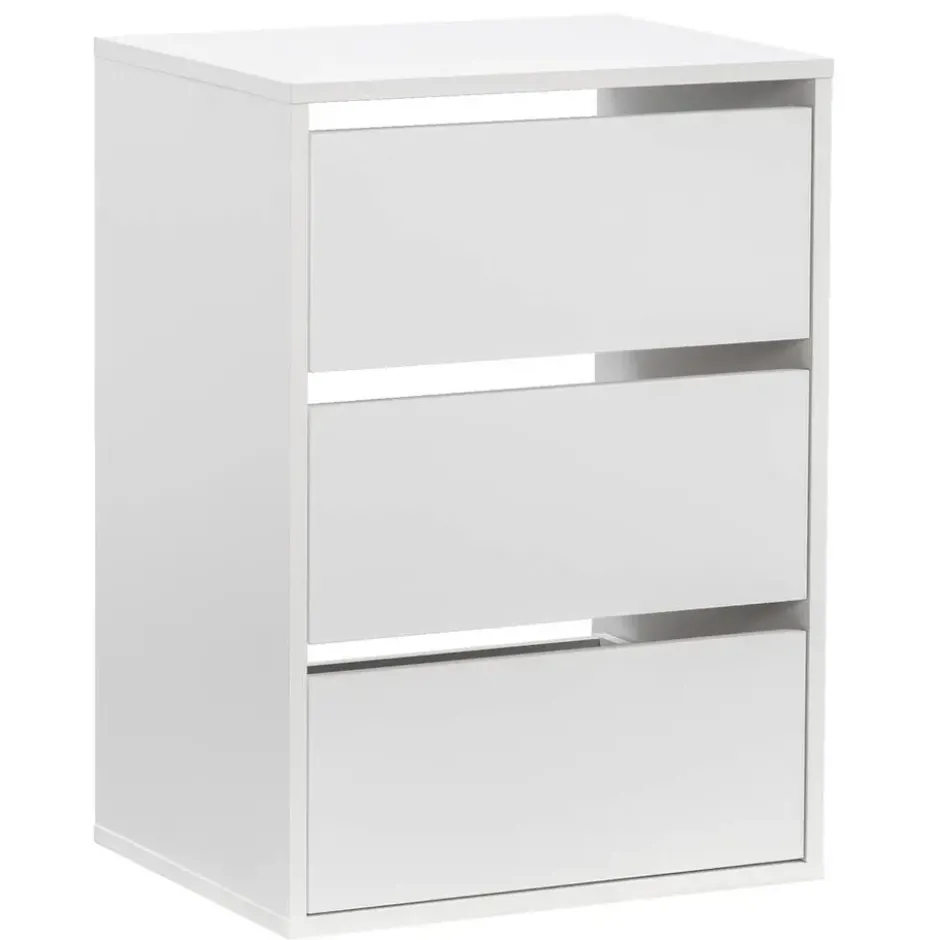 Ladeblok Genua - wit - 70x50x40 cm