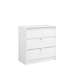 Ladekast Bobby - wit - 80x78,5x40,5 cm
