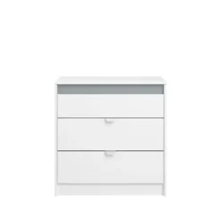 Ladekast Bobby - wit - 80x78,5x40,5 cm