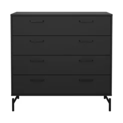 Ladekast Canada - mat zwart - 96x99x40 cm