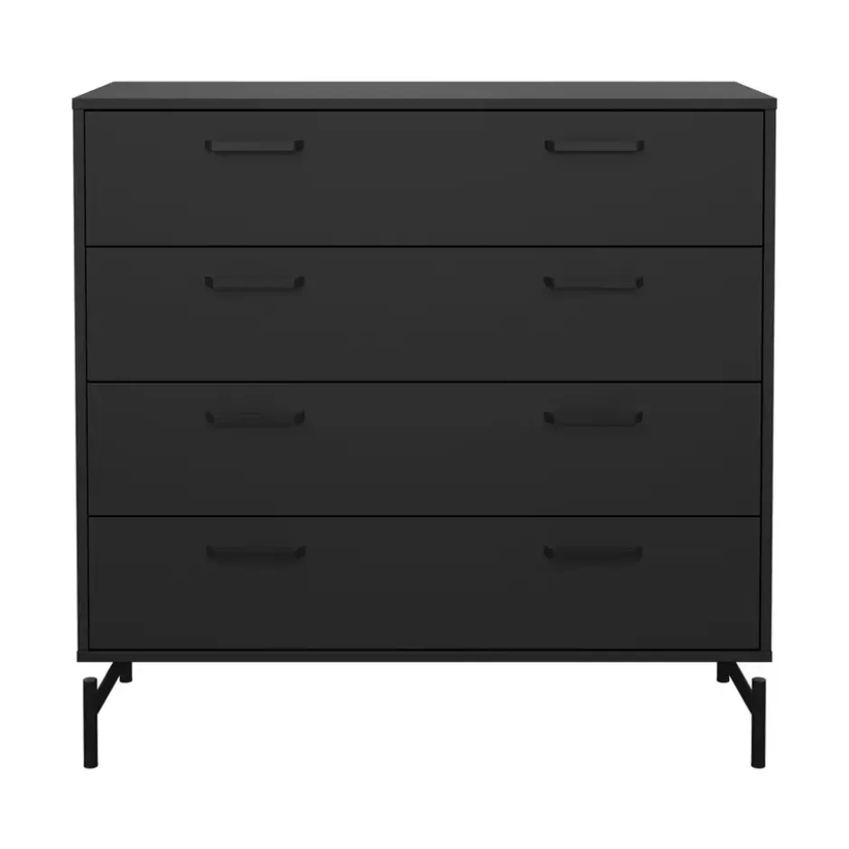 Ladekast Canada - mat zwart - 96x99x40 cm