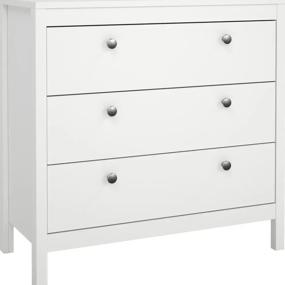 Ladekast Madeira - wit - 80x82x38 cm