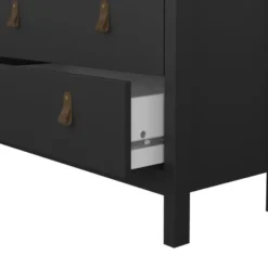 Ladekast Madeira - zwart - 99x82x38 cm