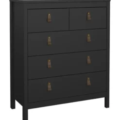 Ladekast Madeira - zwart - 99x82x38 cm