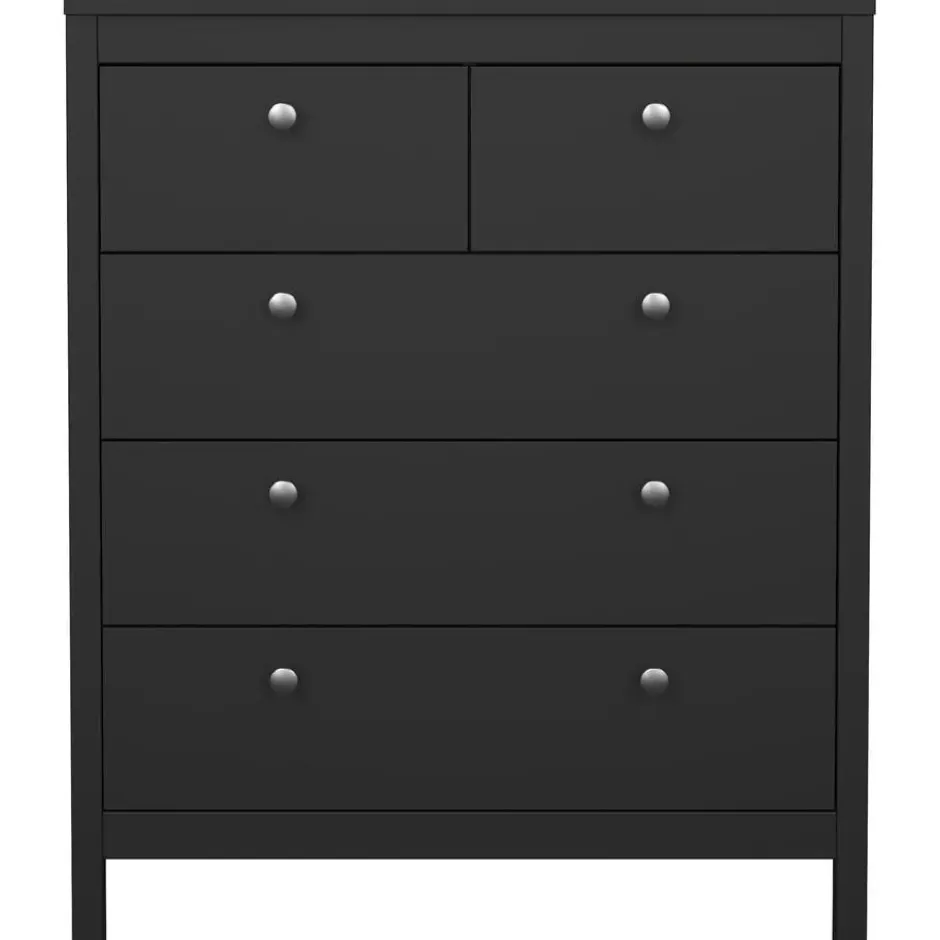 Ladekast Madeira - zwart - 99x82x38 cm