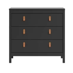 Ladekast Madeira - zwart - 80x82x38 cm