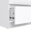 Ladekast Naia hoog 5 lades - hoogglans wit - 111,3x40,2x50 cm