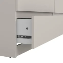 Ladekast Naia 6 lades - greige/eiken - 70,1x153,6x50 cm