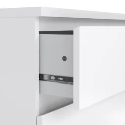 Ladekast Naia 3 lades - hoogglans wit - 70,1x76,8x50 cm