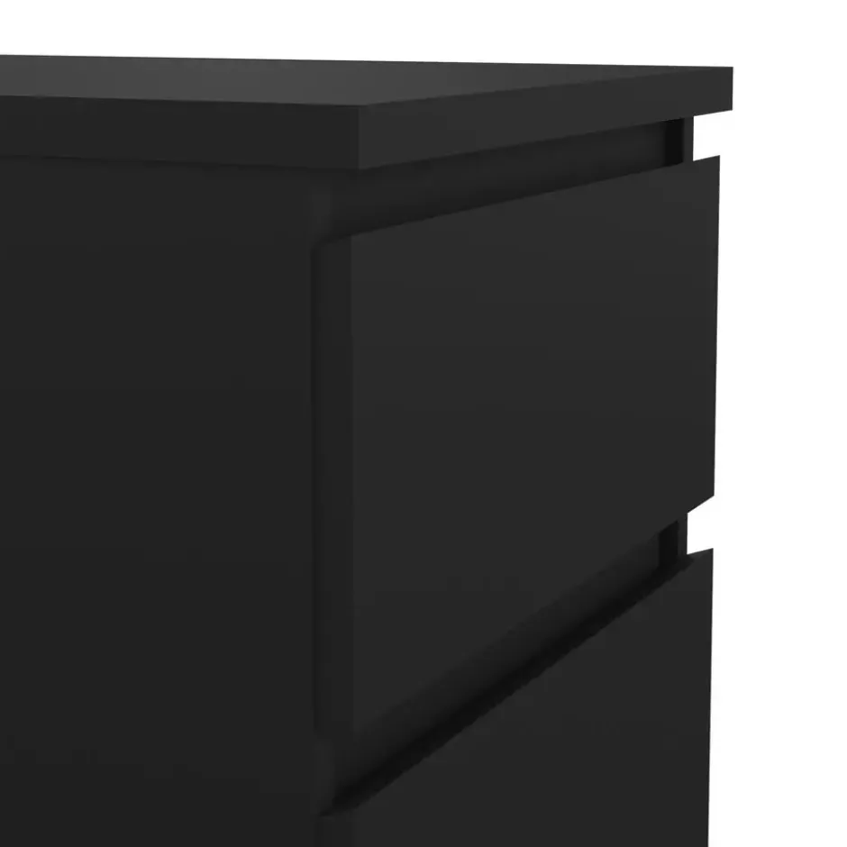 Ladekast Naia - 5 lades - mat zwart - 111,3x40,2x50 cm