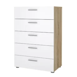 Ladekast Naturel/Wit Hoogglans - 102x40x102cm - Pepe