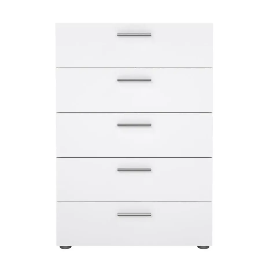 Ladekast Naturel/Wit Hoogglans - 102x40x102cm - Pepe