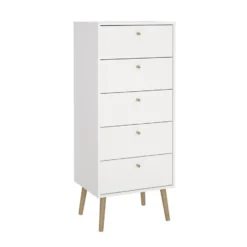 Ladekast Wit - 50x39x120cm - Bodo
