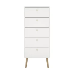 Ladekast Wit - 50x39x120cm - Bodo