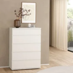 Ladekast Wit - 80x40x105cm - Nova