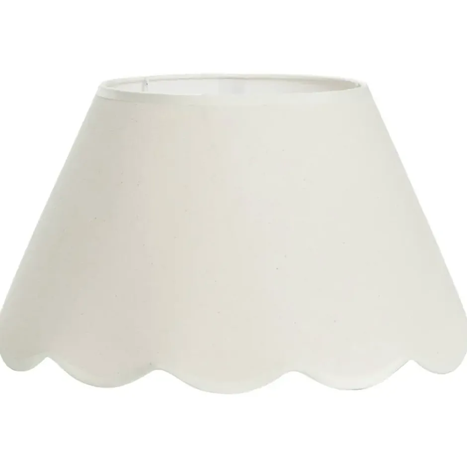 Lampenkamp Florine - off-white katoen - 22xØ40 cm