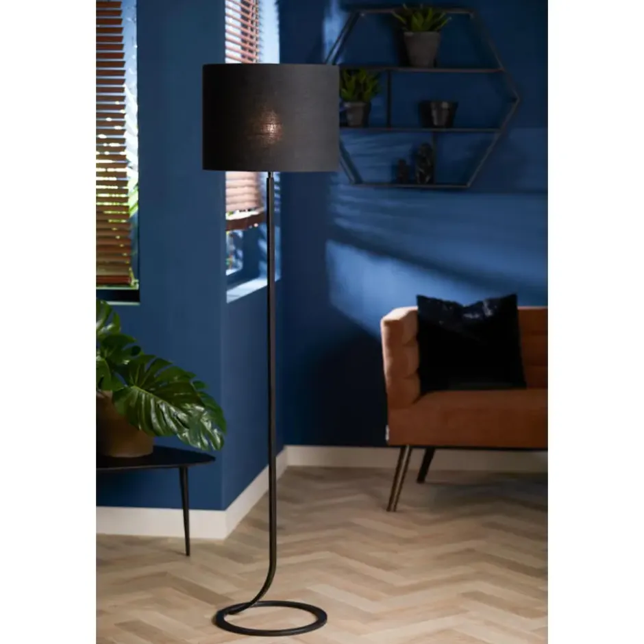 Lampenkap cilinder LIVIGNO - 40-40-30cm - zwart
