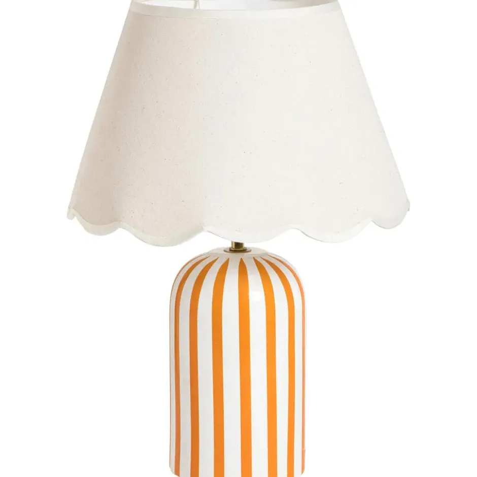 Lampenkap Florine - off-white katoen - 19xØ30 cm