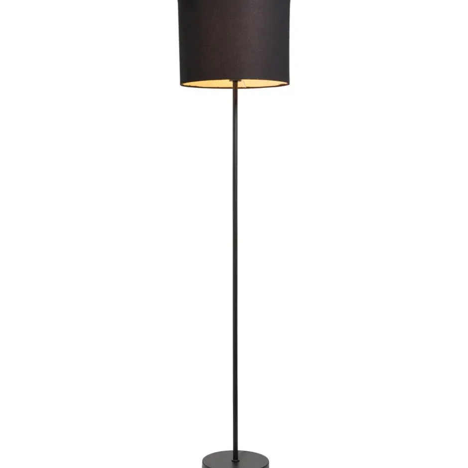 Lampenkap Luna cilinder zwart - 30xØ40 cm