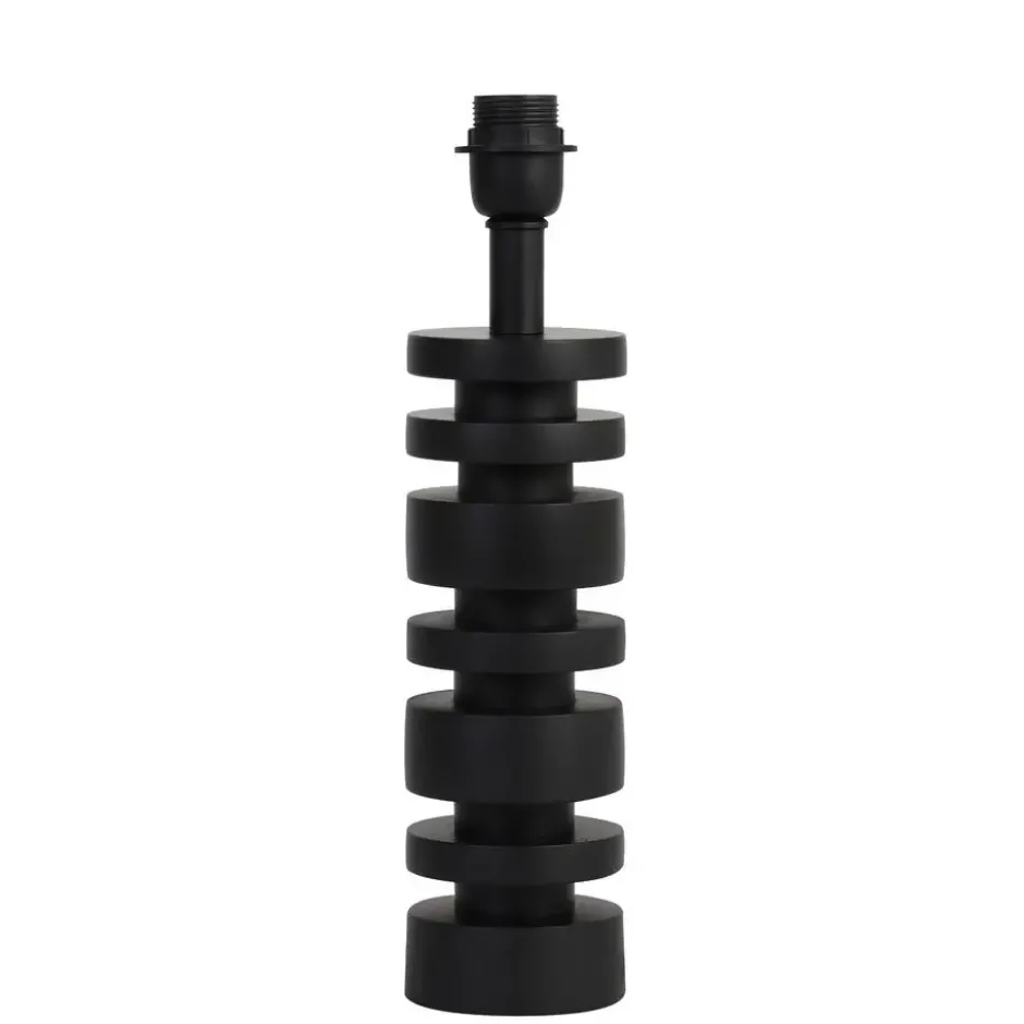 Lampvoet Desley - Zwart - 10.5x10.5x36cm