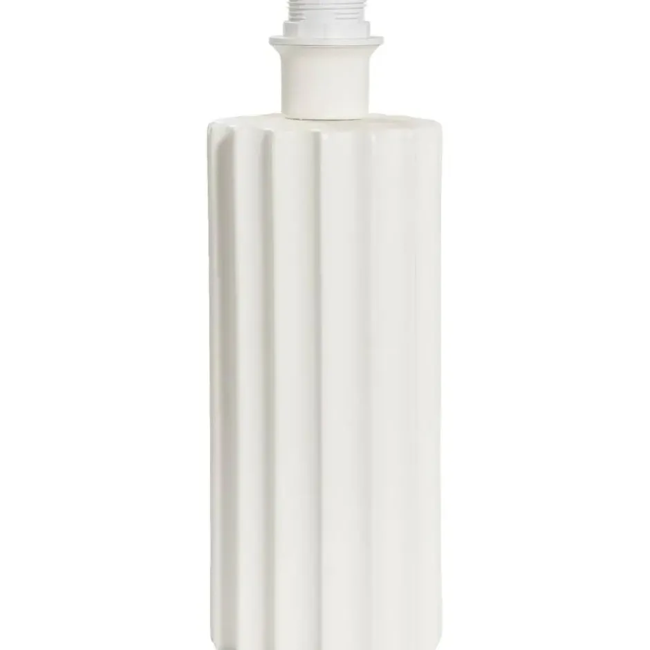 Lampvoet Linne - wit keramiek - 33,5xØ12 cm