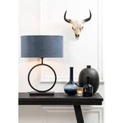 Lampvoet Liva - Zwart - 30x12,5x42cm