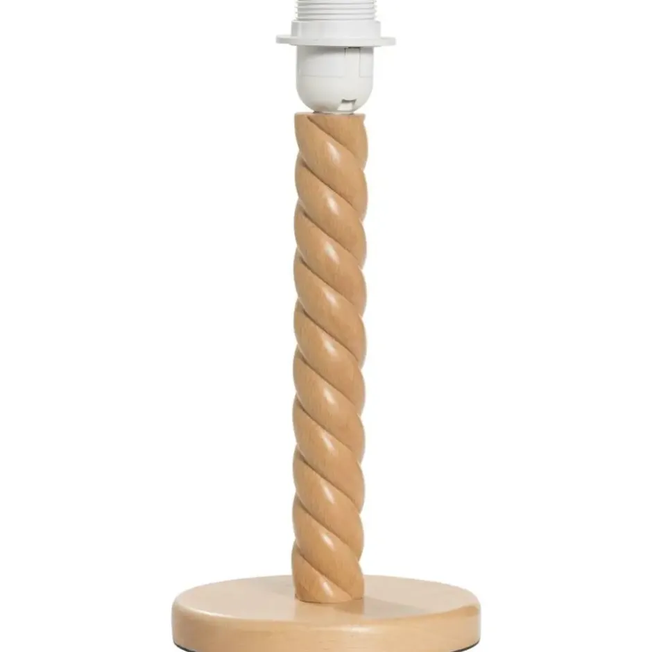 Lampvoet Noan - naturel hout - 32,5xØ15 cm