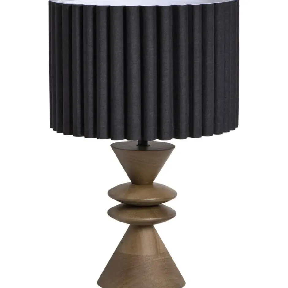 Lampvoet Timber bruin E27 - 30x13x13 cm