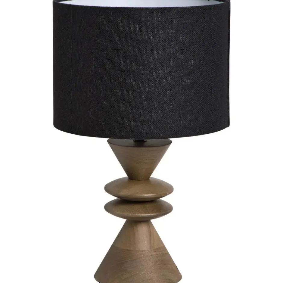 Lampvoet Timber bruin E27 - 30x13x13 cm