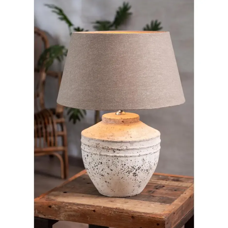 Lampvoet Toba - Antiek Grijs - Ø25cm