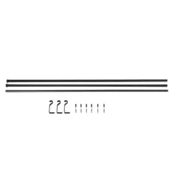 Lange Gordijnroede - Uitschuifbaar - Stang van 240-360 cm - Zwart