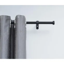 Lange Gordijnroede - Uitschuifbaar - Stang van 240-360 cm - Zwart
