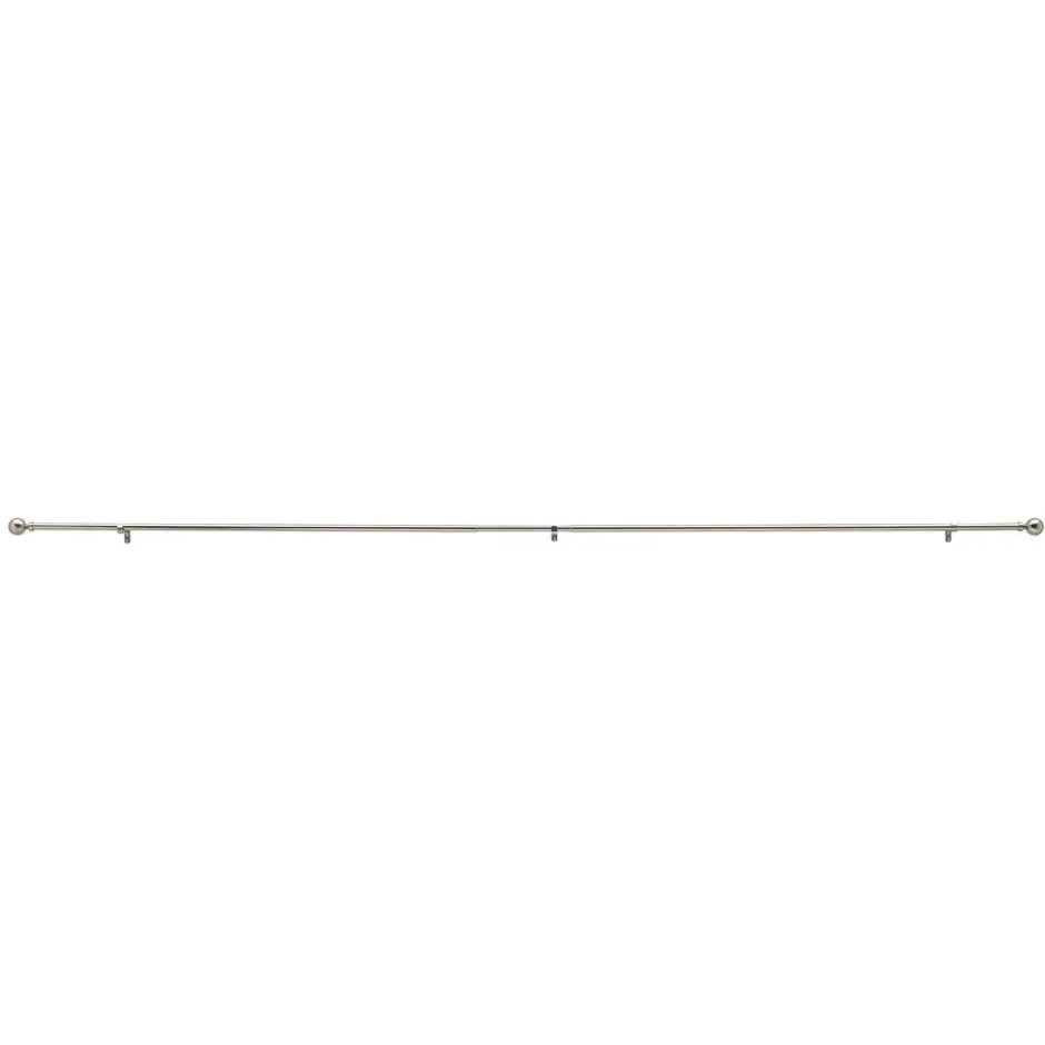 Lange Gordijnroede - Uitschuifbare Gordijn Rail - Stang van 240-360 cm - Zilver